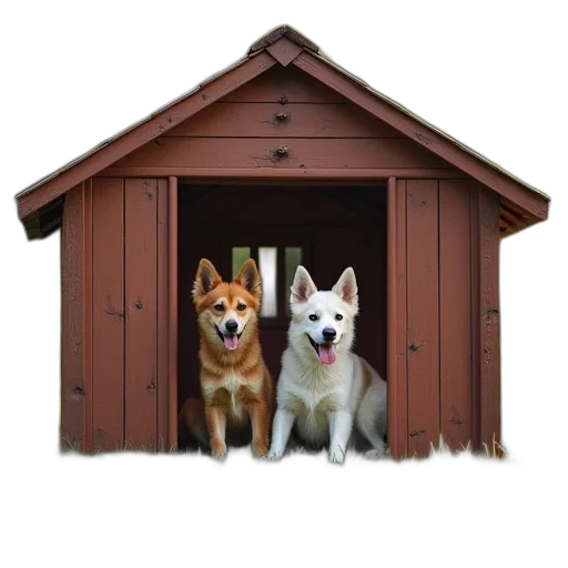 building, furniture, animal, 3d render transparent PNG cut-out