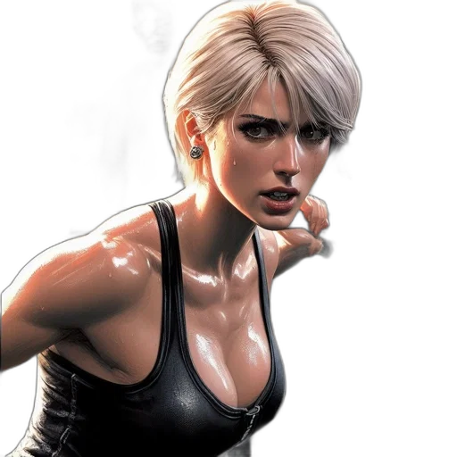 comic book art, concept art, photorealistic, cyberpunk transparent PNG cut-out