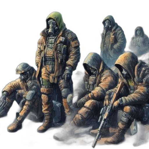 jacket, concept art, fantasy art, cyberpunk transparent PNG cut-out