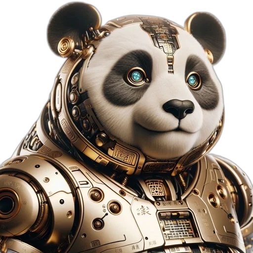 robot, animal, 3d render, concept art transparent PNG cut-out