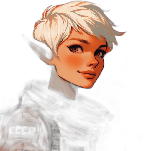 face, concept art, fantasy art, photorealistic transparent PNG cut-out