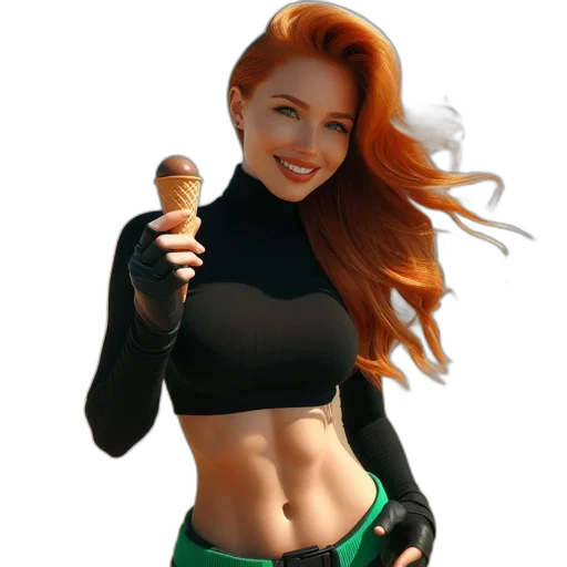 staff, food, photorealistic, 3d render transparent PNG cut-out