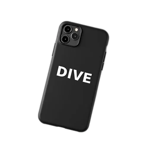 black, smartphone, case, word transparent PNG cut-out