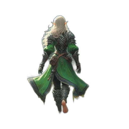dragon, sword, dress, staff transparent PNG cut-out