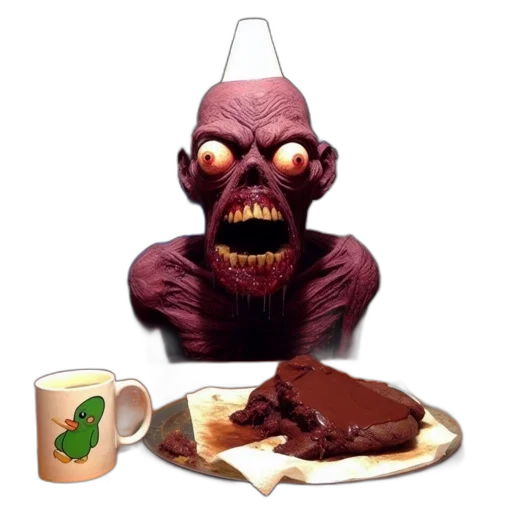 food, creature, concept art, 3d render transparent PNG cut-out
