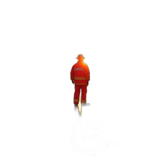 jacket, robot, staff, creature transparent PNG cut-out
