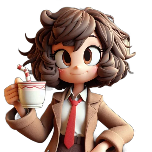 staff, food, robot, pixel art transparent PNG cut-out