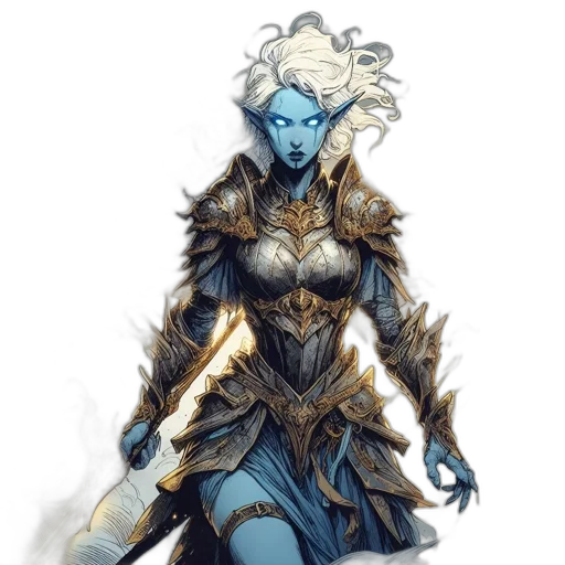 fantasy art, concept art, comic book art, pixel art transparent PNG cut-out