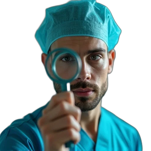 staff, face, mask, man transparent PNG cut-out