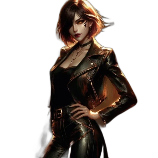 jacket, concept art, comic book art, cyberpunk transparent PNG cut-out