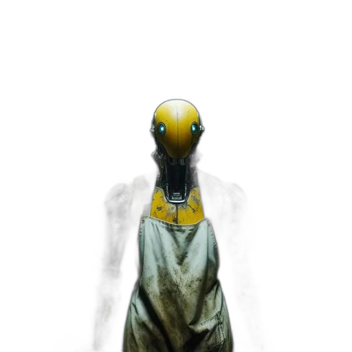 robot, mask, creature, dress transparent PNG cut-out
