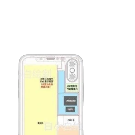 technical, diagram, smartphone, showing transparent PNG cut-out