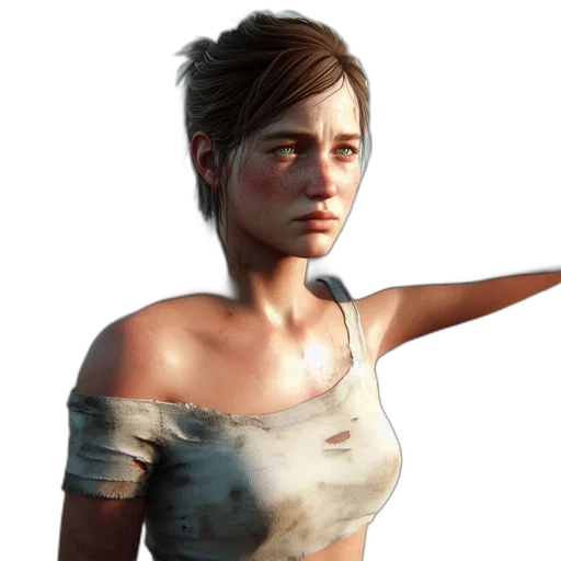 face, staff, dress, weapon transparent PNG cut-out