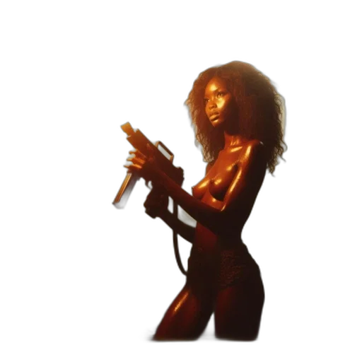 weapon, staff, hair, concept art transparent PNG cut-out
