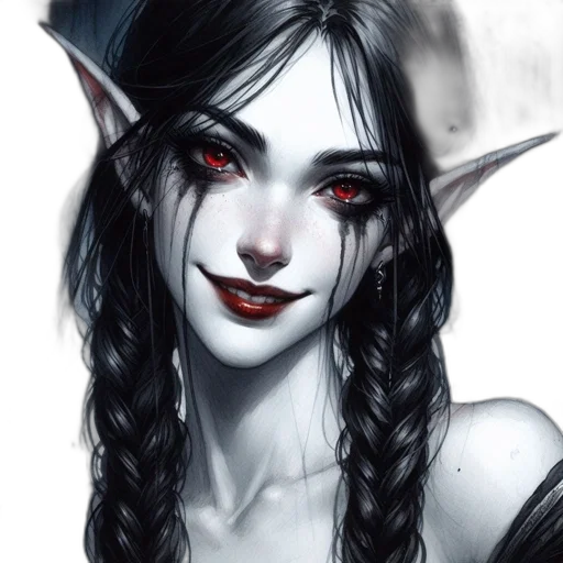 face, fantasy art, concept art, photorealistic transparent PNG cut-out