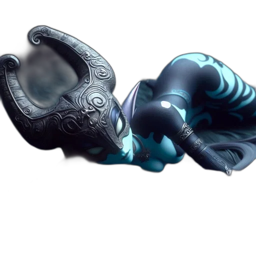 mask, weapon, staff, robot transparent PNG cut-out