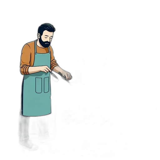 staff, food, robot, furniture transparent PNG cut-out