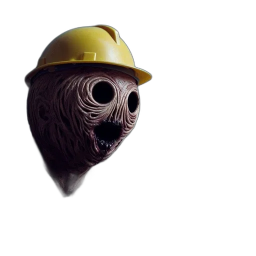 mask, hat, staff, creature transparent PNG cut-out