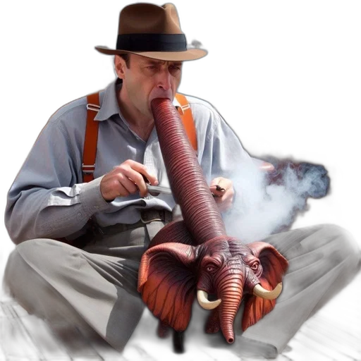 creature, animal, staff, hat transparent PNG cut-out