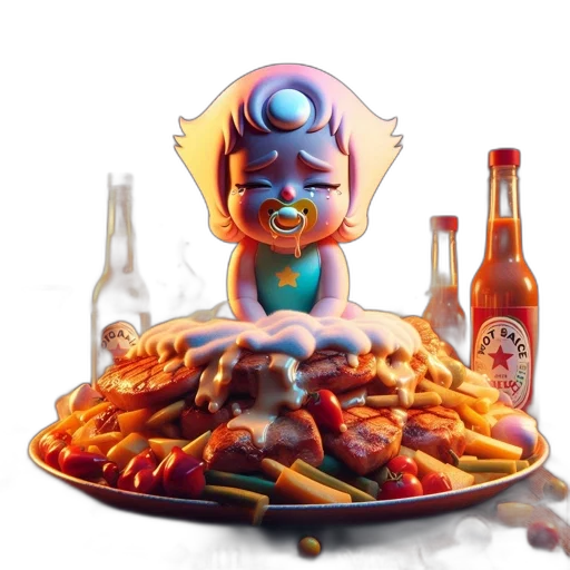 food, robot, creature, concept art transparent PNG cut-out