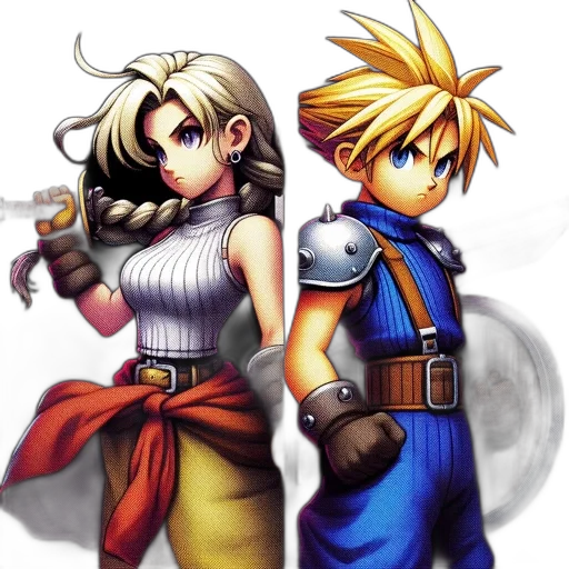 pixel art, fantasy art, concept art, comic book art transparent PNG cut-out