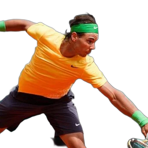 photorealistic, neon, tennis, player transparent PNG cut-out