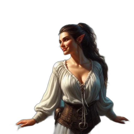 dress, staff, face, dragon transparent PNG cut-out