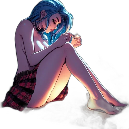 dress, concept art, comic book art, watercolor transparent PNG cut-out