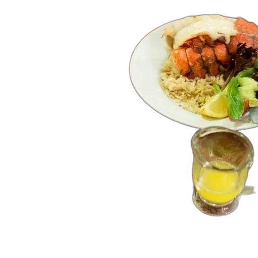 food, table, setting, two transparent PNG cut-out