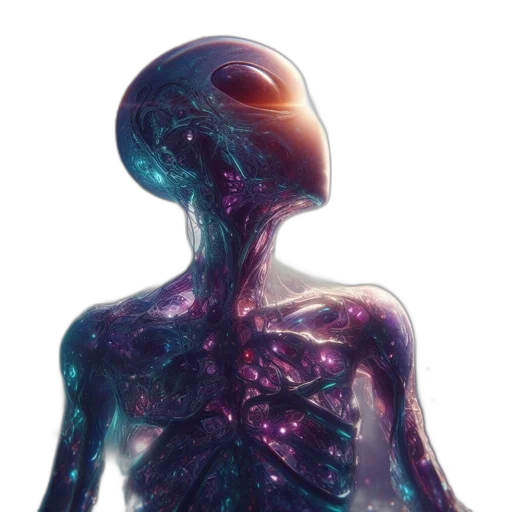 creature, robot, dress, hair transparent PNG cut-out
