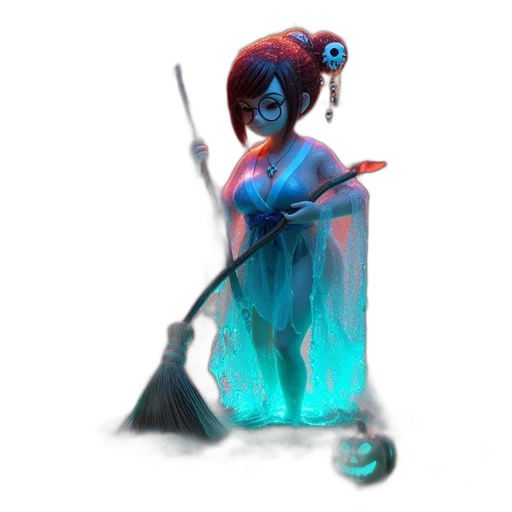 staff, creature, dress, robot transparent PNG cut-out