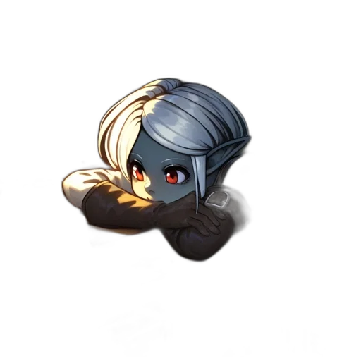 creature, staff, hat, weapon transparent PNG cut-out