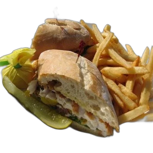 food, photorealistic, 3d render, sandwich transparent PNG cut-out