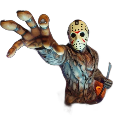 mask, creature, 3d render, concept art transparent PNG cut-out