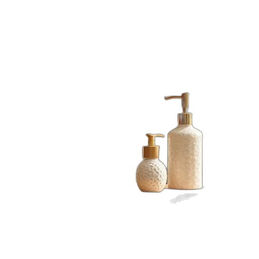 bottle, hair, 3d render, photorealistic transparent PNG cut-out