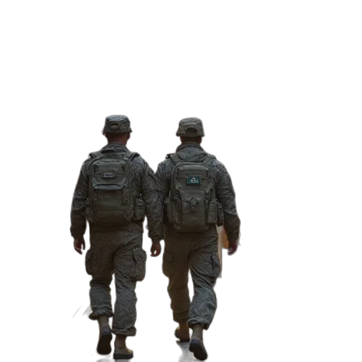 staff, jacket, weapon, hat transparent PNG cut-out