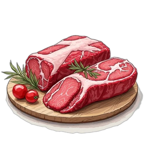food, animal, weapon, photorealistic transparent PNG cut-out