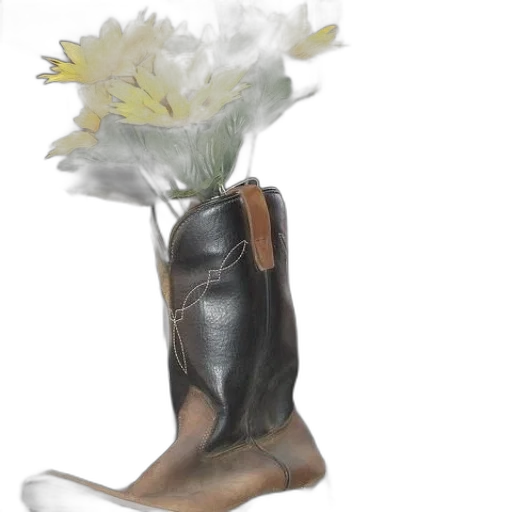 shoes, flower, crown, photorealistic transparent PNG cut-out