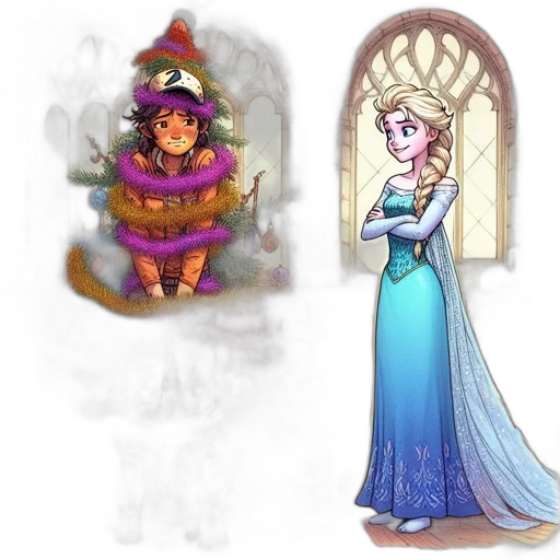 concept art, fantasy art, pixel art, watercolor transparent PNG cut-out