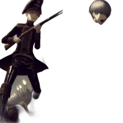 hat, staff, mask, weapon transparent PNG cut-out