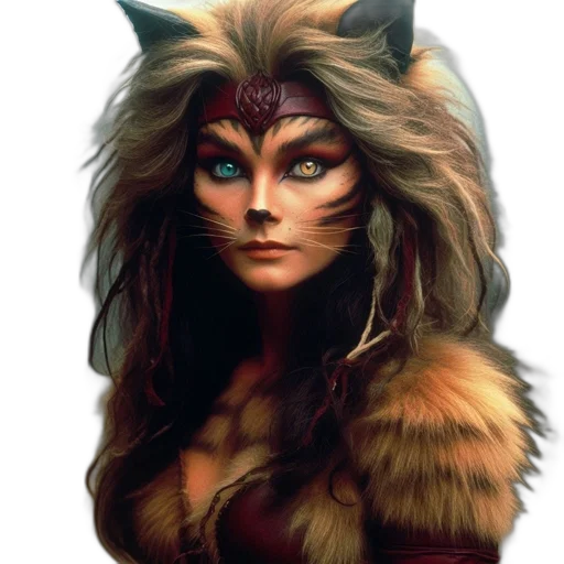animal, mask, fantasy art, comic book art transparent PNG cut-out