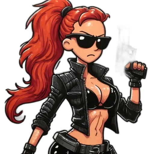 jacket, comic book art, cartoon, concept art transparent PNG cut-out