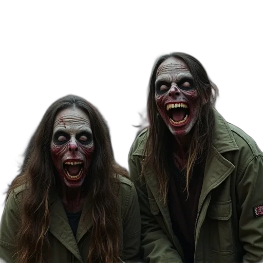 mask, jacket, concept art, zombies transparent PNG cut-out