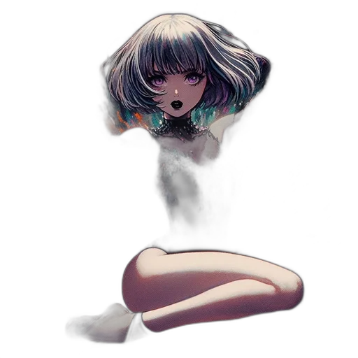 mask, creature, hair, face transparent PNG cut-out