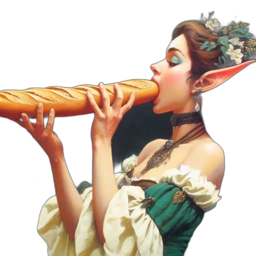 food, staff, weapon, fantasy art transparent PNG cut-out