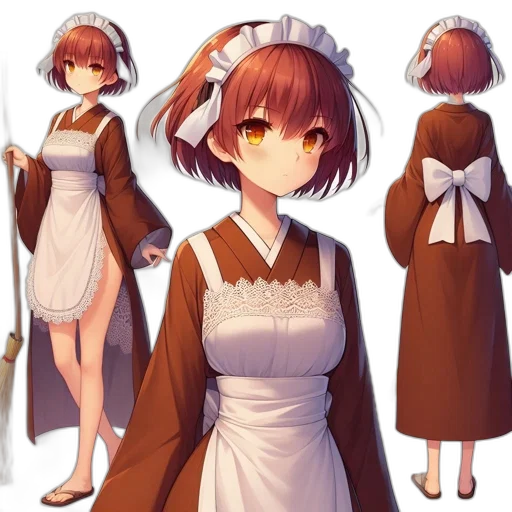dress, staff, creature, crown transparent PNG cut-out