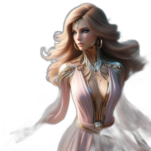 dress, fantasy art, concept art, photorealistic transparent PNG cut-out