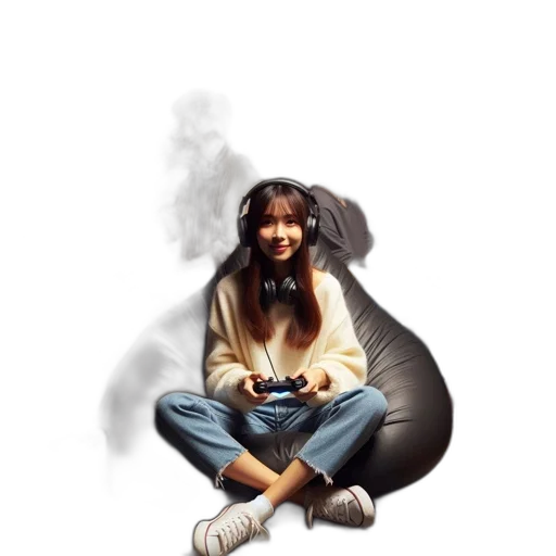 jacket, shoes, creature, face transparent PNG cut-out
