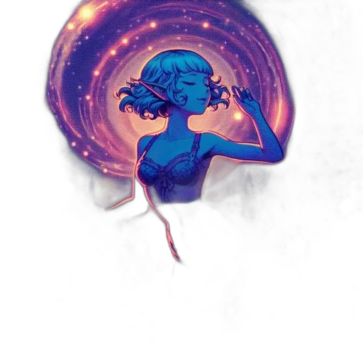 crown, hair, dress, creature transparent PNG cut-out