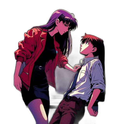 jacket, vaporwave, anime, concept art transparent PNG cut-out